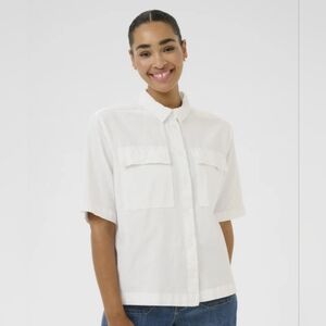 NWT Kaffe Naya Cotton Button Down Shirt